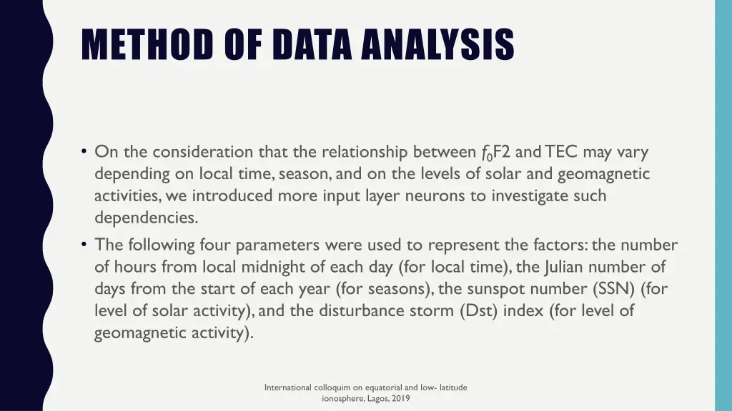 method of data analysis