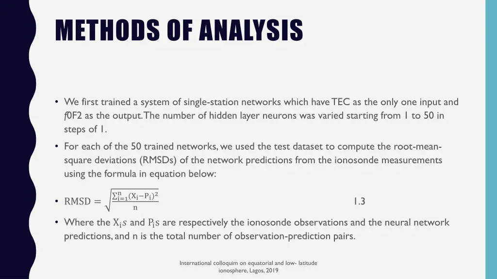 methods of analysis