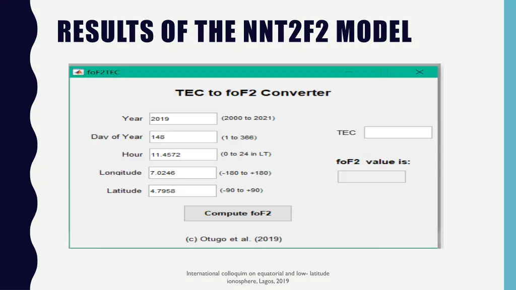 results of the nnt2f2 model