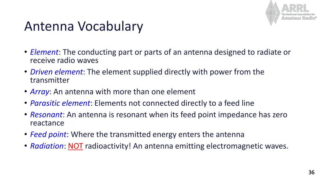 antenna vocabulary