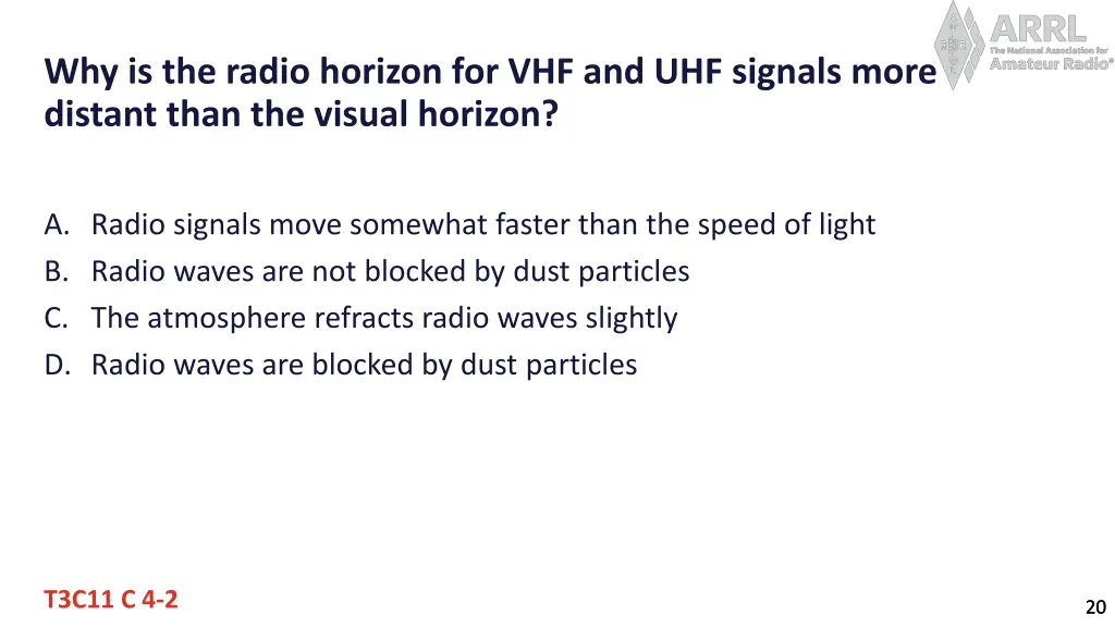 why is the radio horizon for vhf and uhf signals