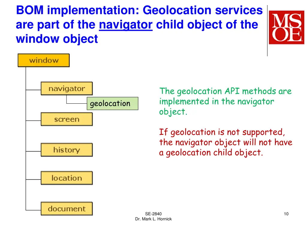 bom implementation geolocation services are part