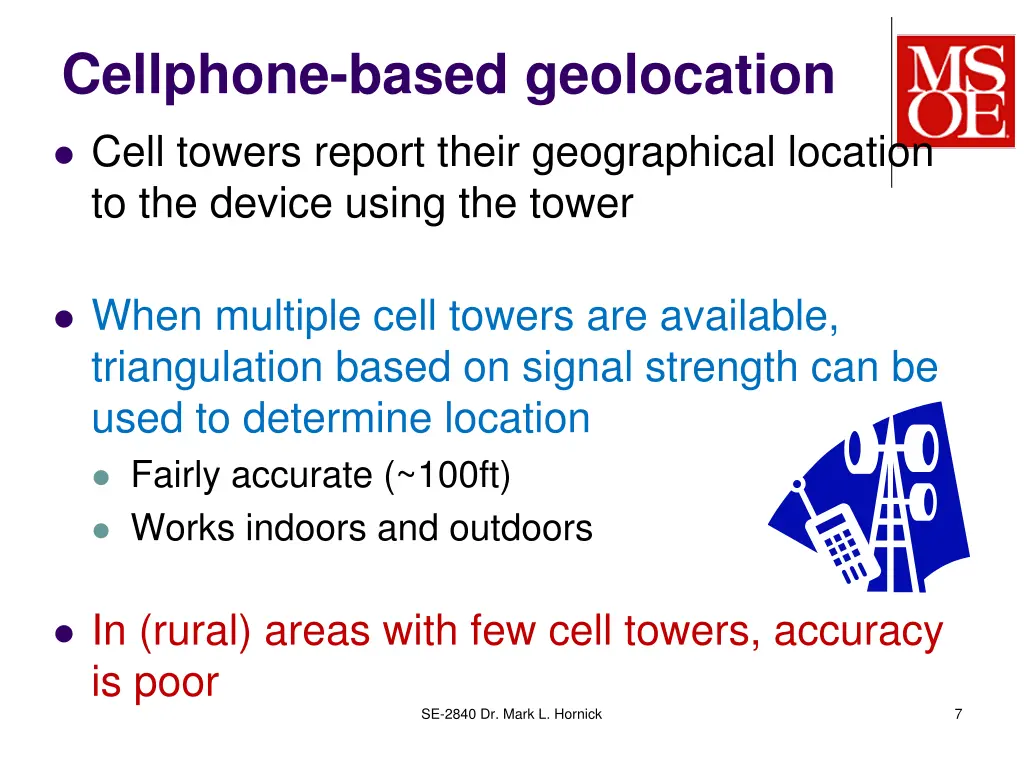 cellphone based geolocation