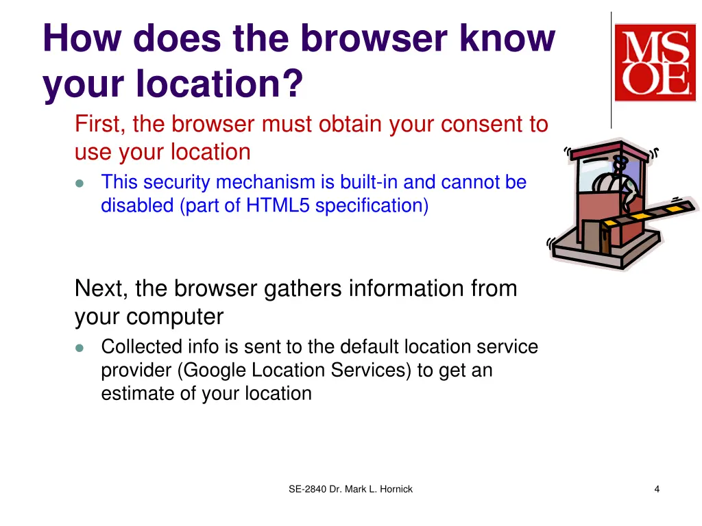 how does the browser know your location first