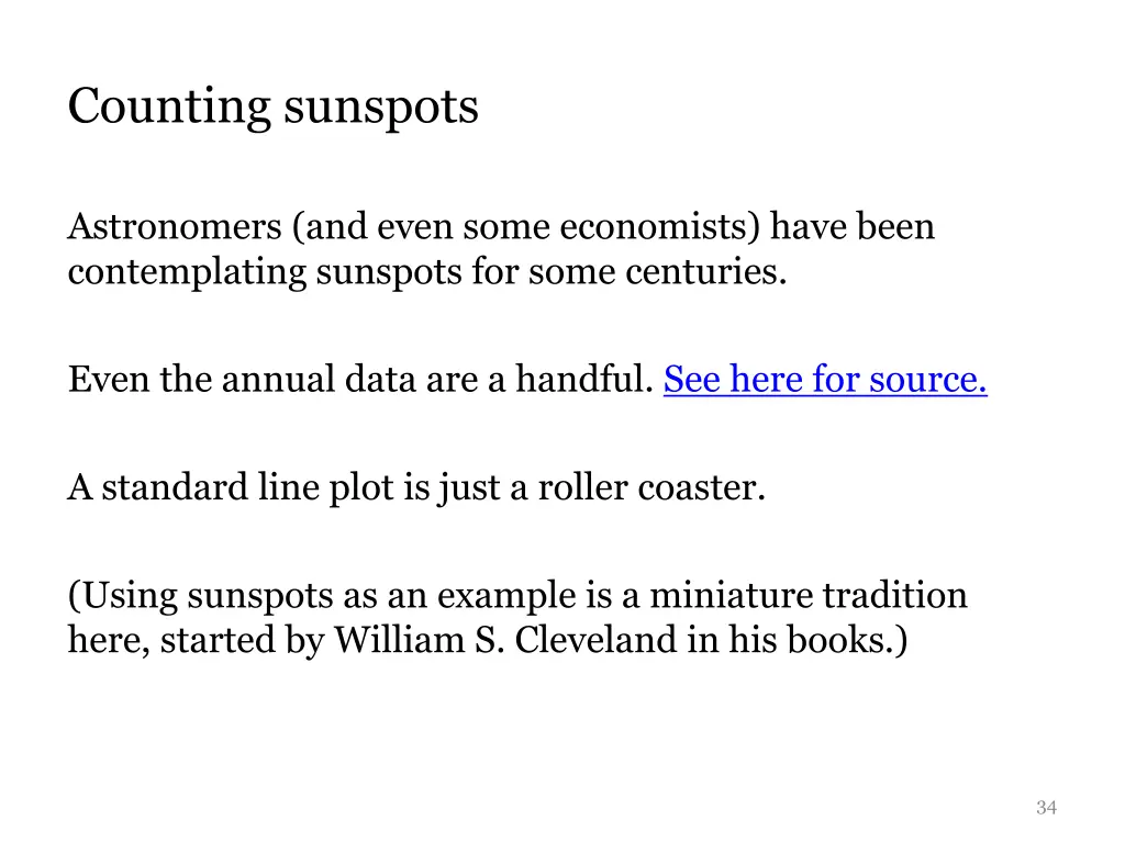 counting sunspots