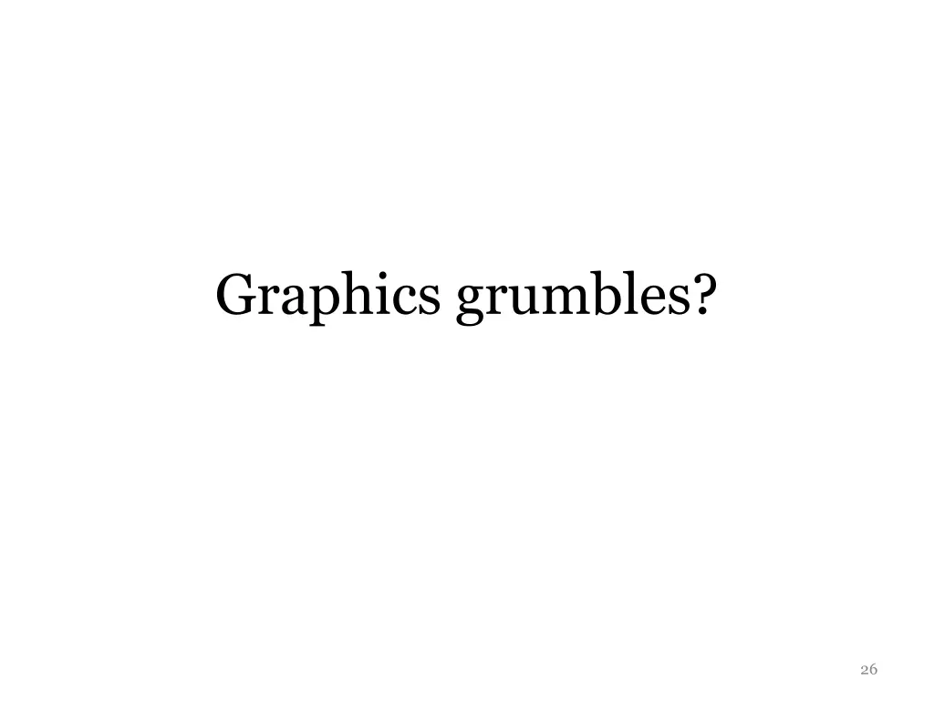 graphics grumbles