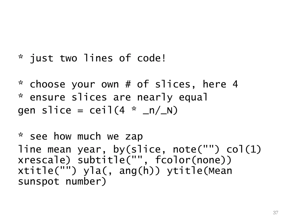 just two lines of code