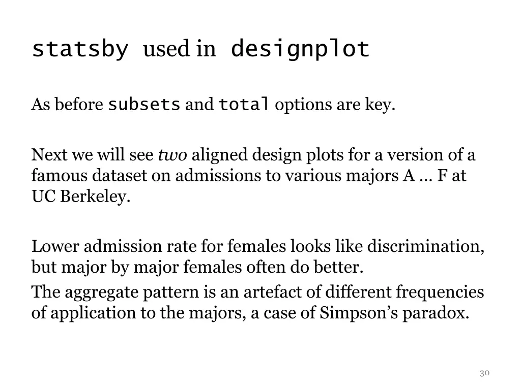 statsby used in designplot