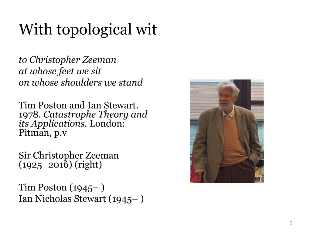 with topological wit