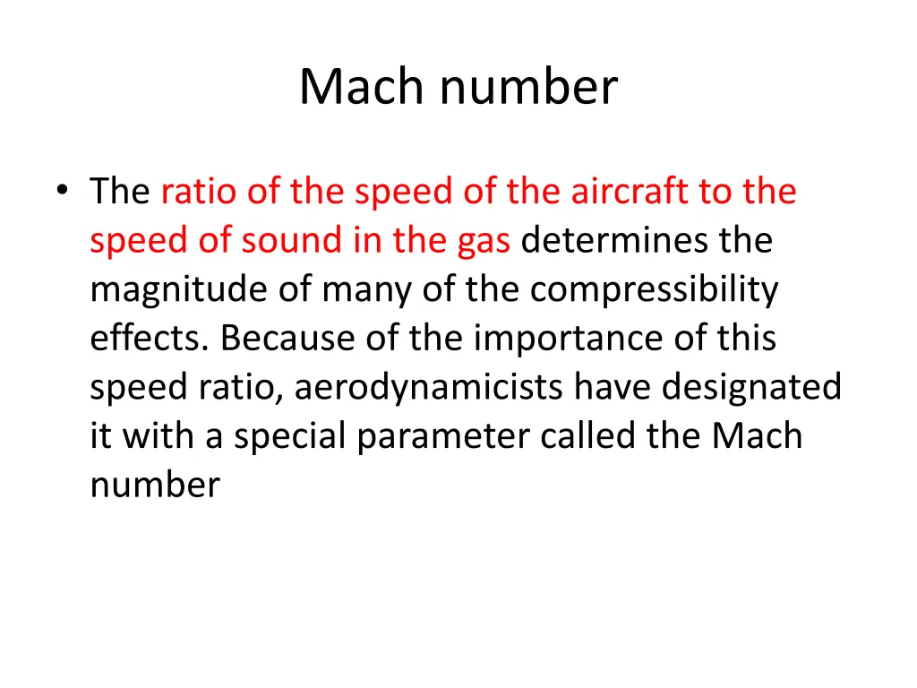 mach number