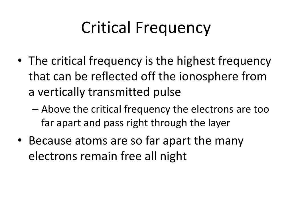 critical frequency