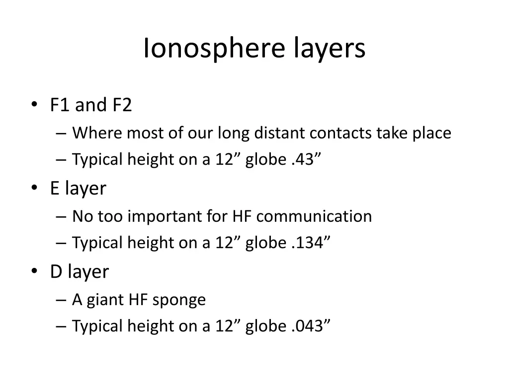 ionosphere layers