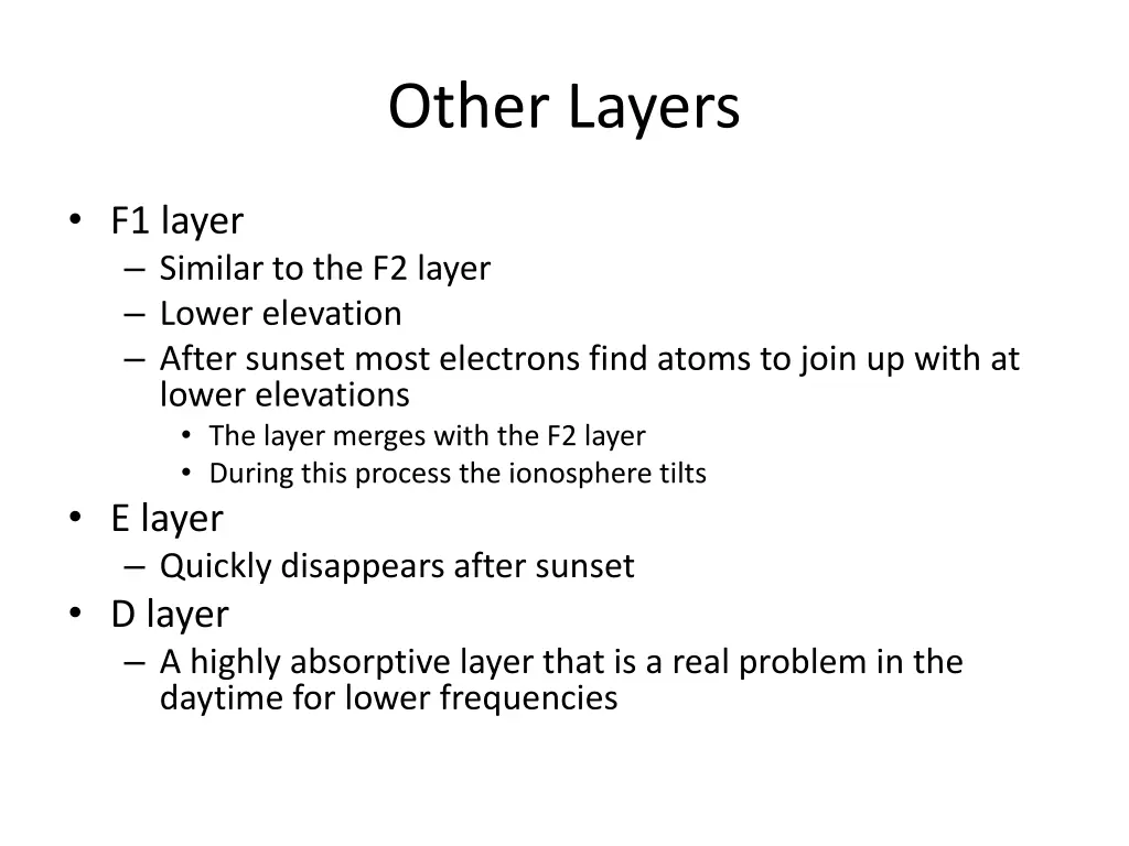 other layers