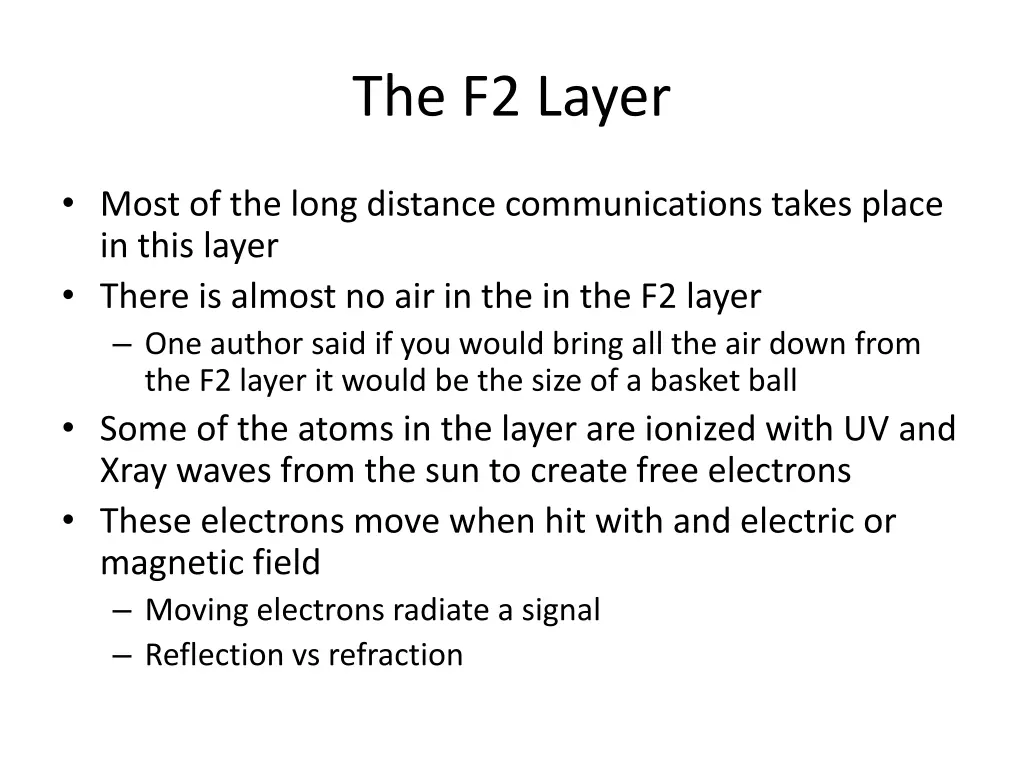 the f2 layer