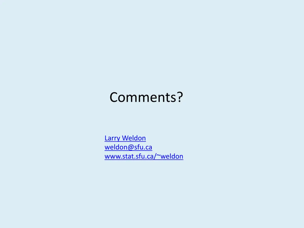 comments