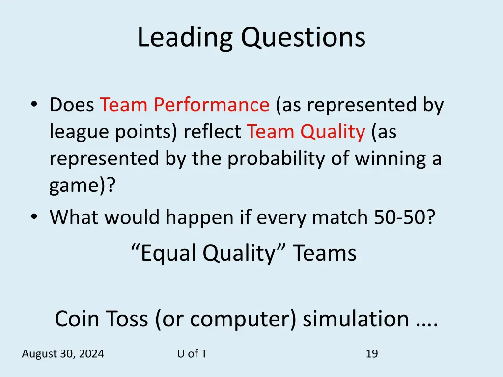 leading questions