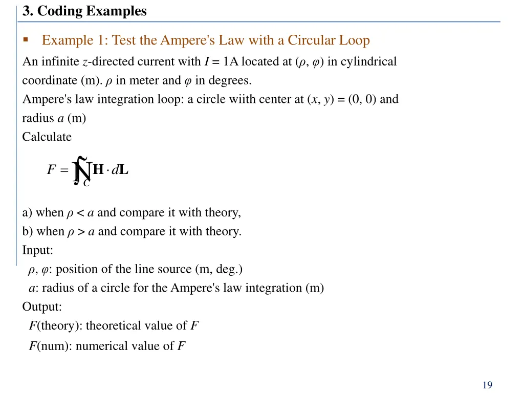 3 coding examples