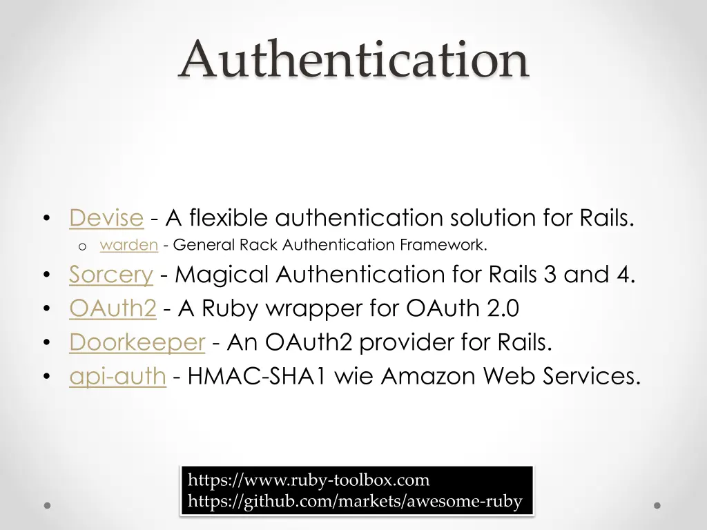 authentication