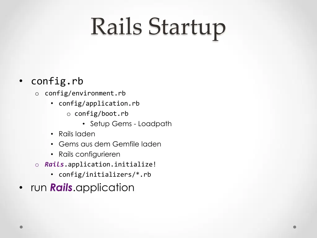 rails startup