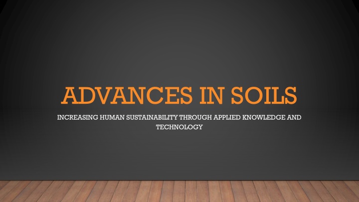 advances in soils