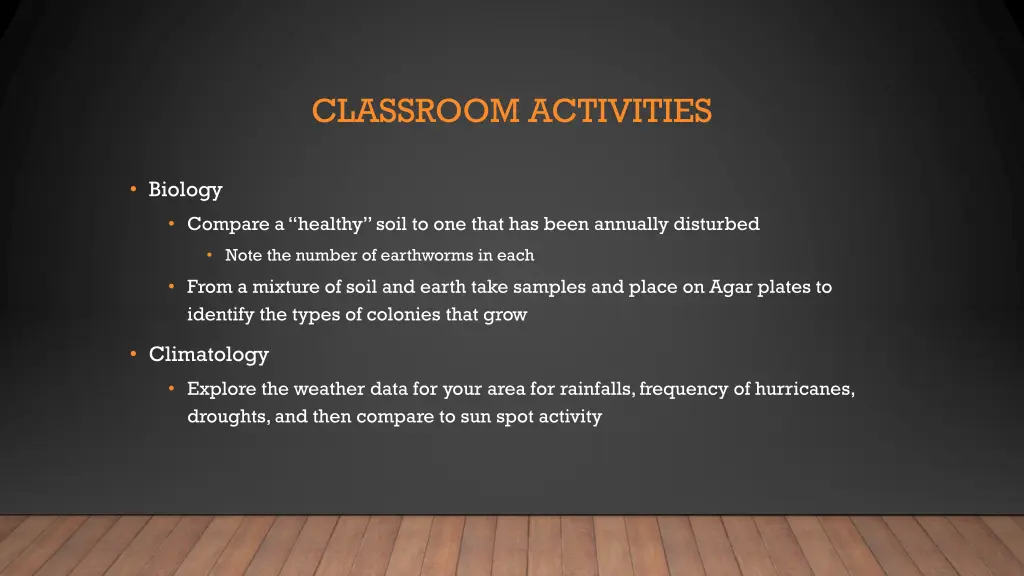 classroom activities 1