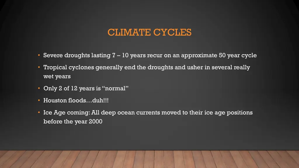 climate cycles