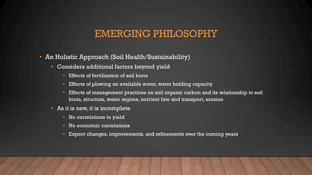 emerging philosophy