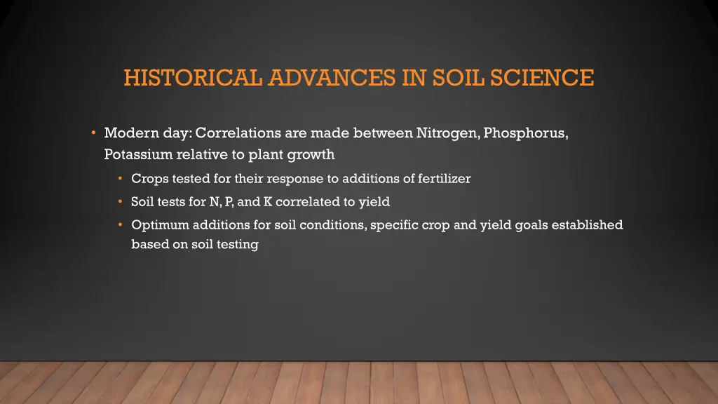 historical advances in soil science 1