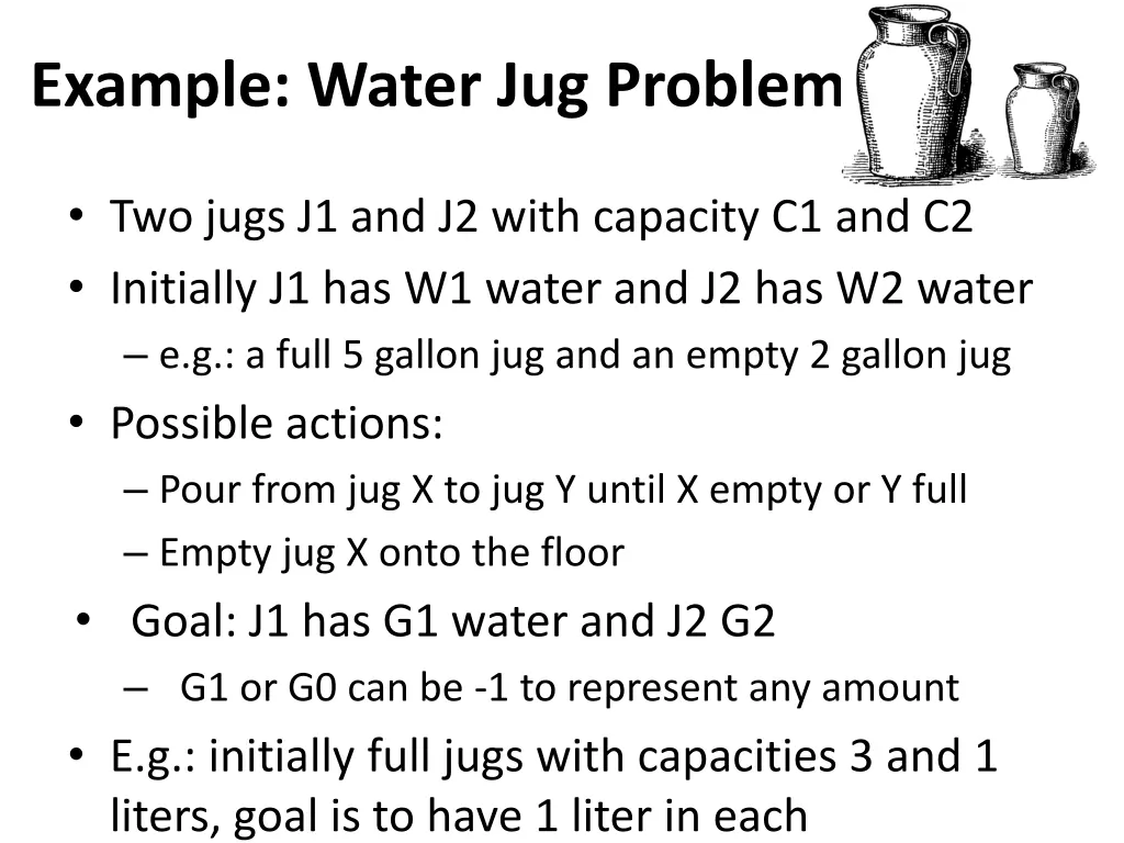 example water jug problem