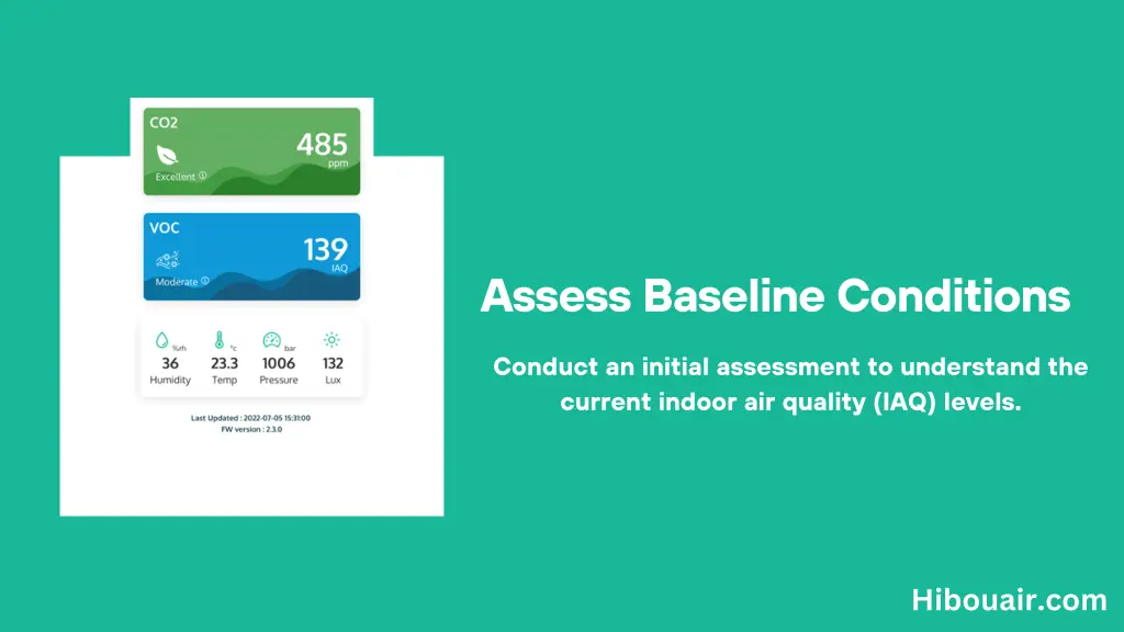 assess baseline conditions