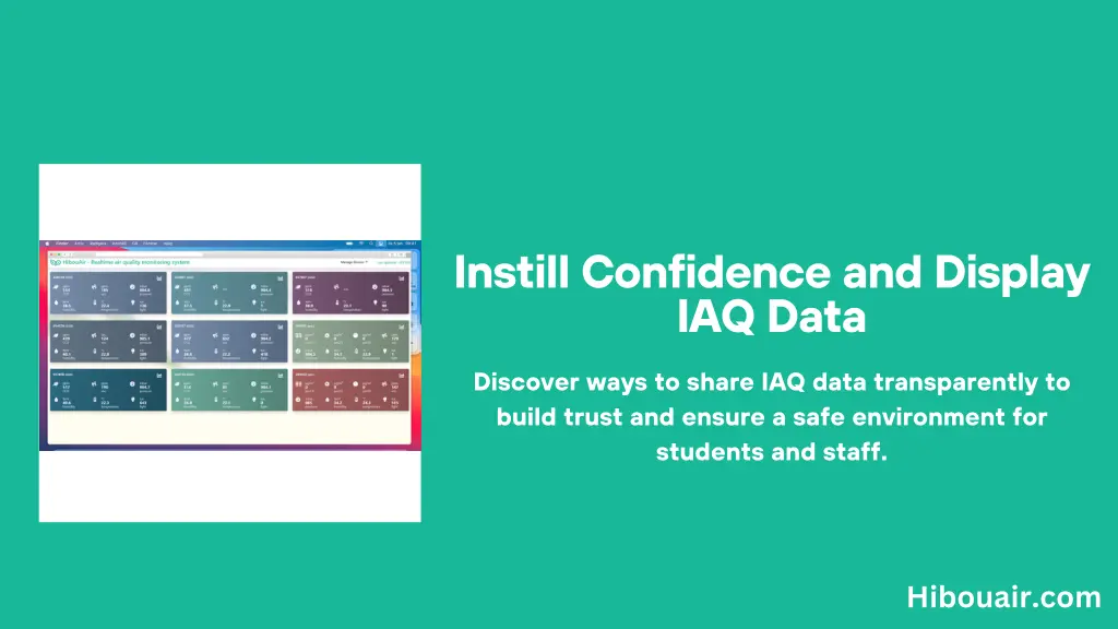 instill confidence and display iaq data