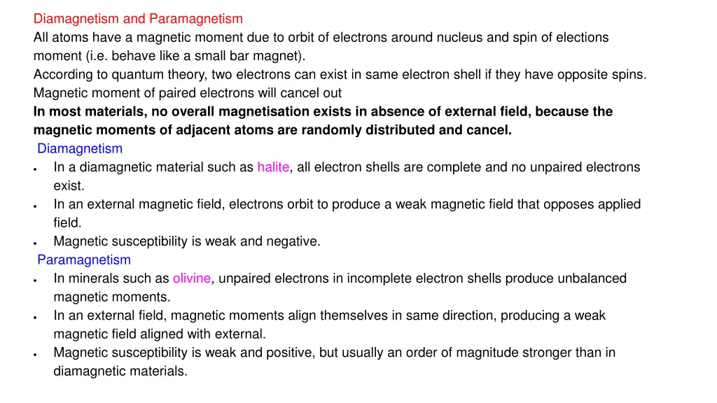 diamagnetism and paramagnetism all atoms have