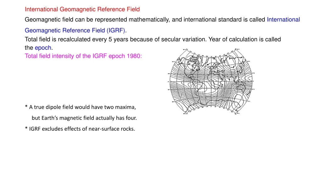 international geomagnetic reference field