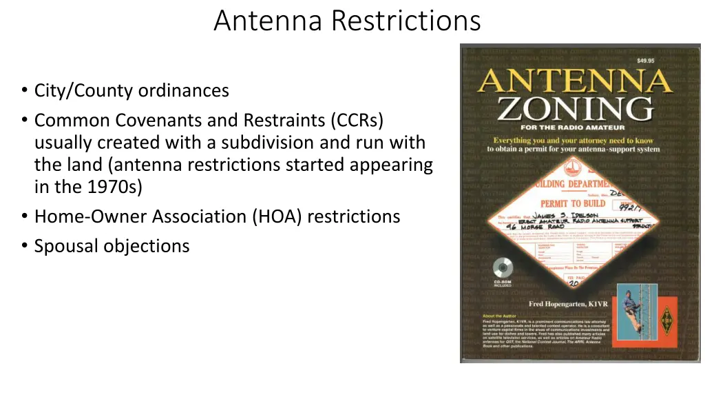 antenna restrictions