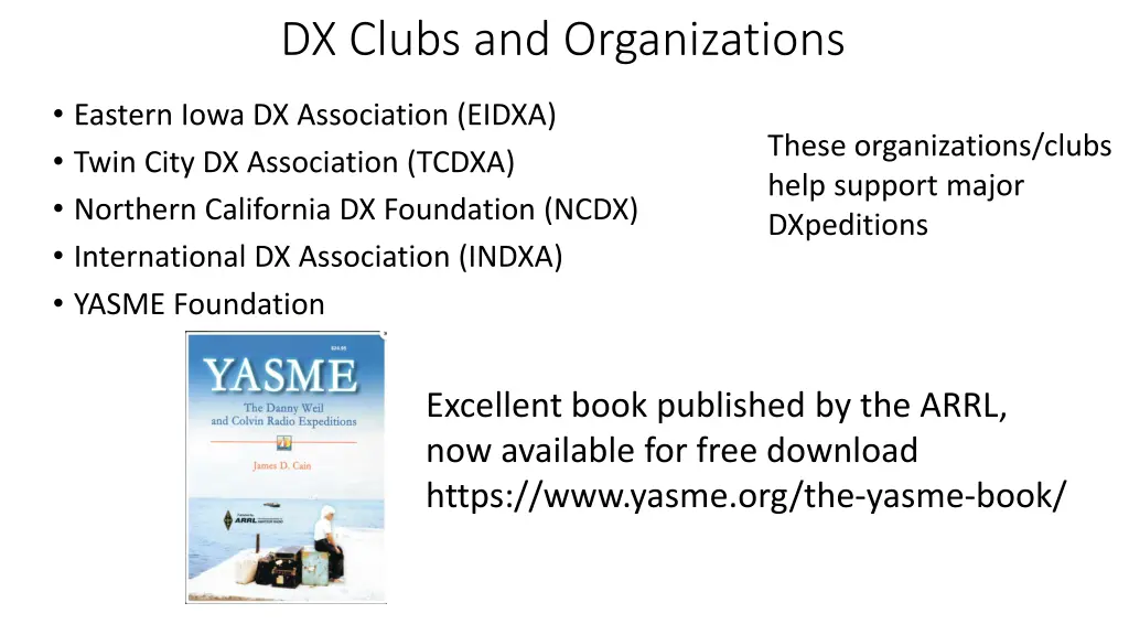 dx clubs and organizations