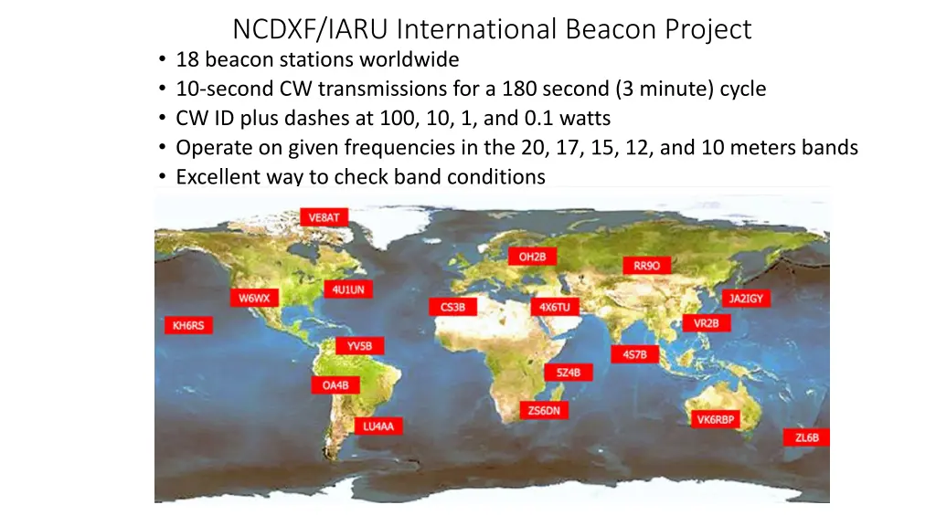 ncdxf iaru international beacon project 18 beacon