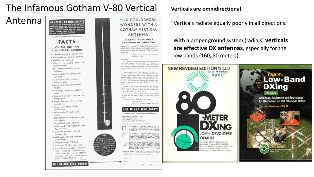 the infamous gotham v 80 vertical antenna