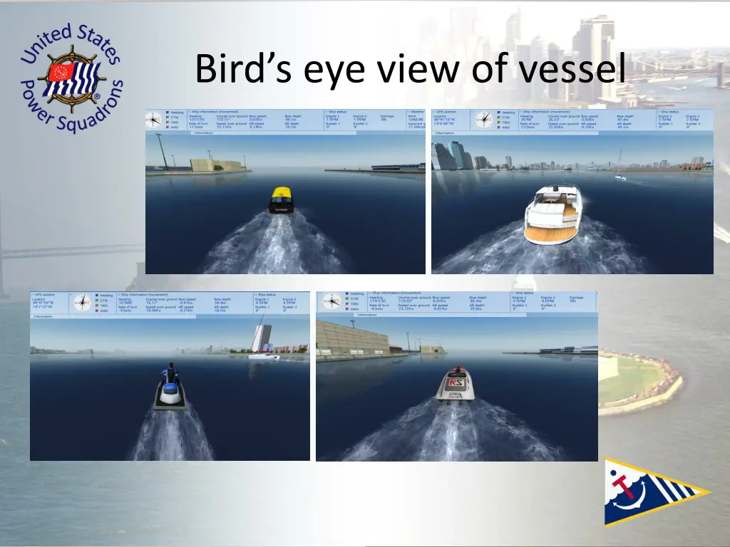 bird s eye view of vessel