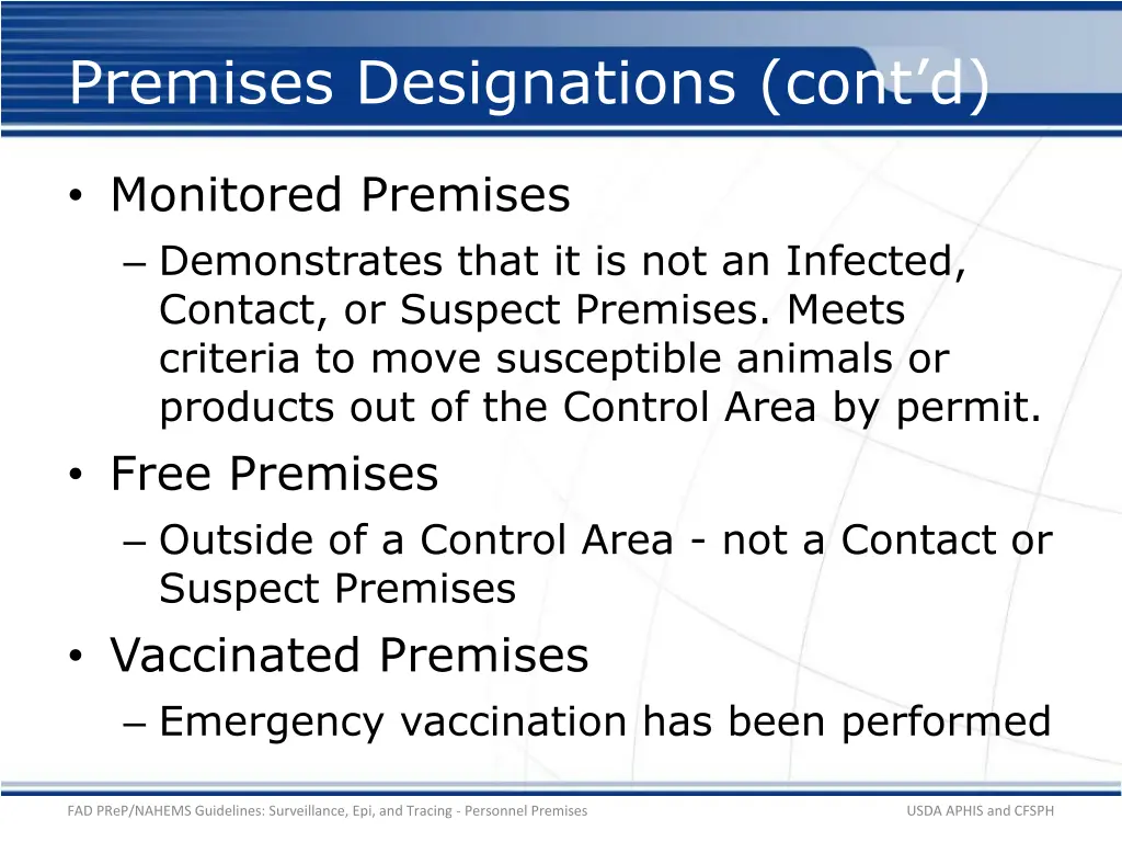 premises designations cont d 2