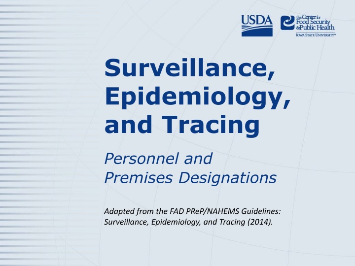 surveillance epidemiology and tracing