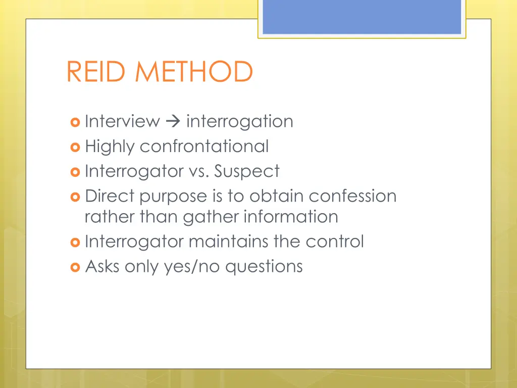 reid method