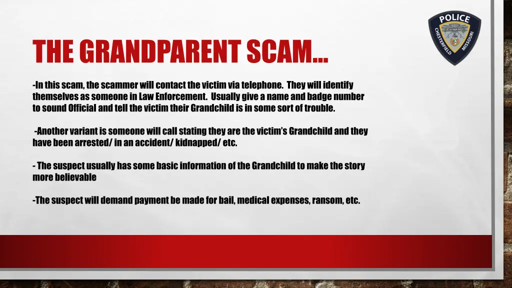 the grandparent scam