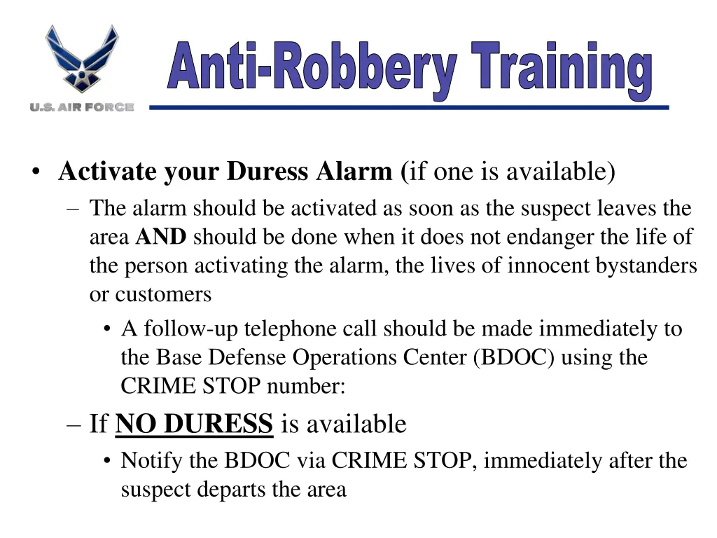 anti robbery training 4