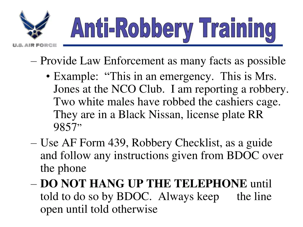 anti robbery training 7