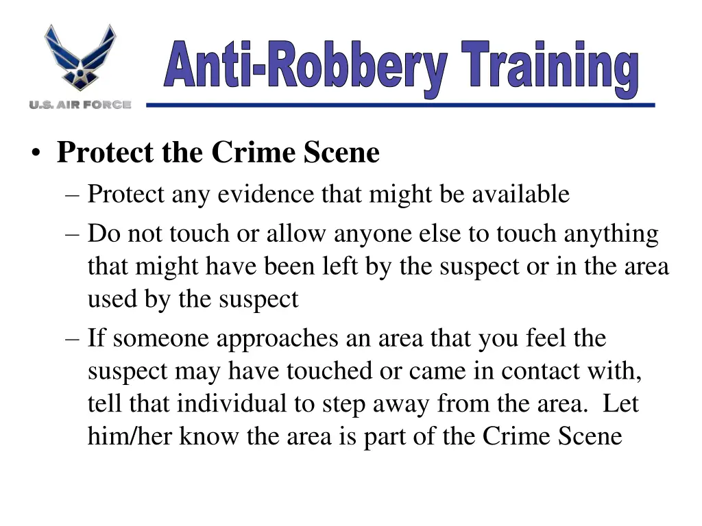 anti robbery training 9