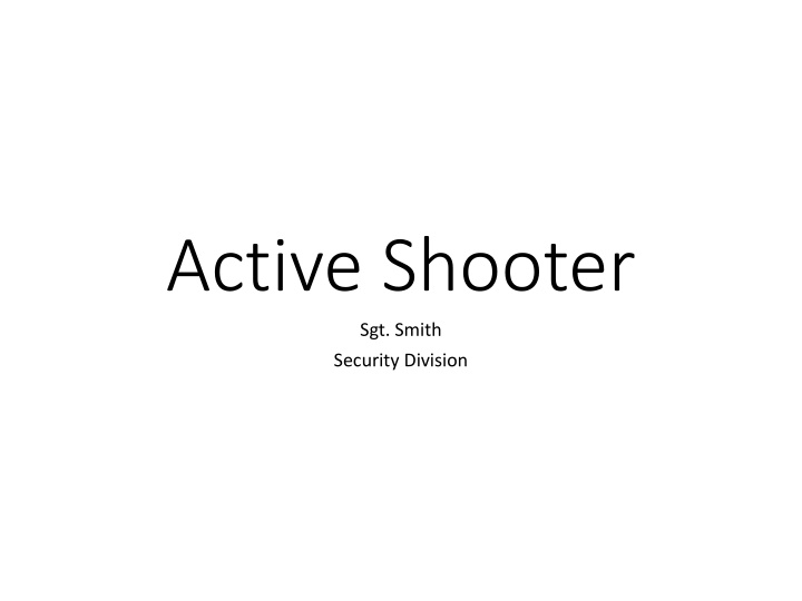 active shooter