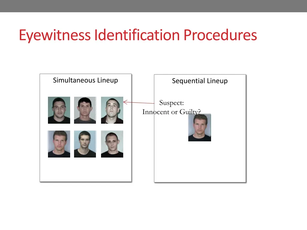 eyewitness identification procedures 1