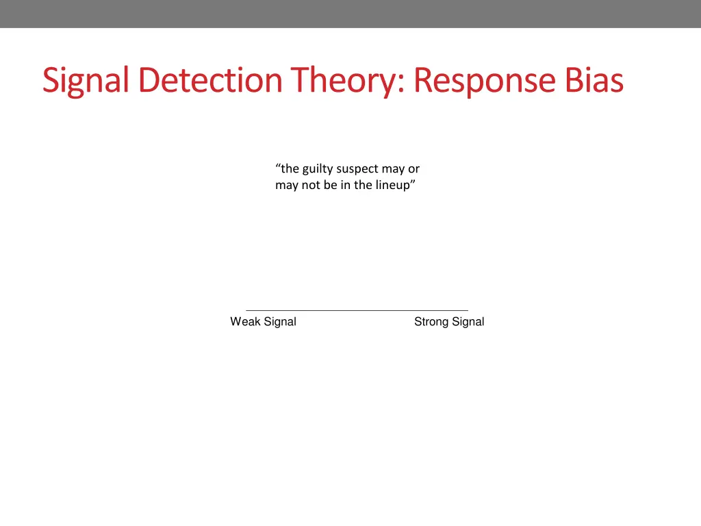 signal detection theory response bias 2