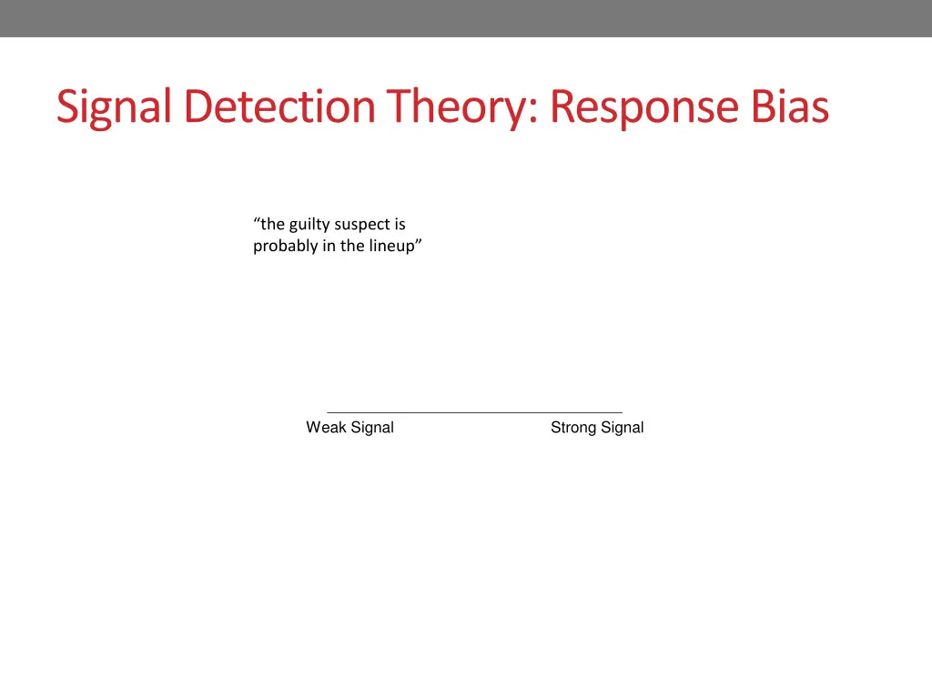 signal detection theory response bias