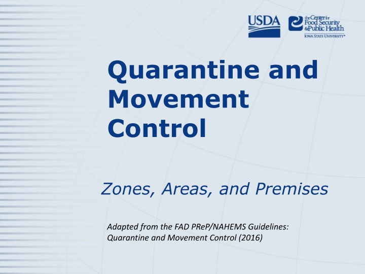 quarantine and movement control